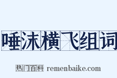 唾沫横飞组词是什么意思的图片